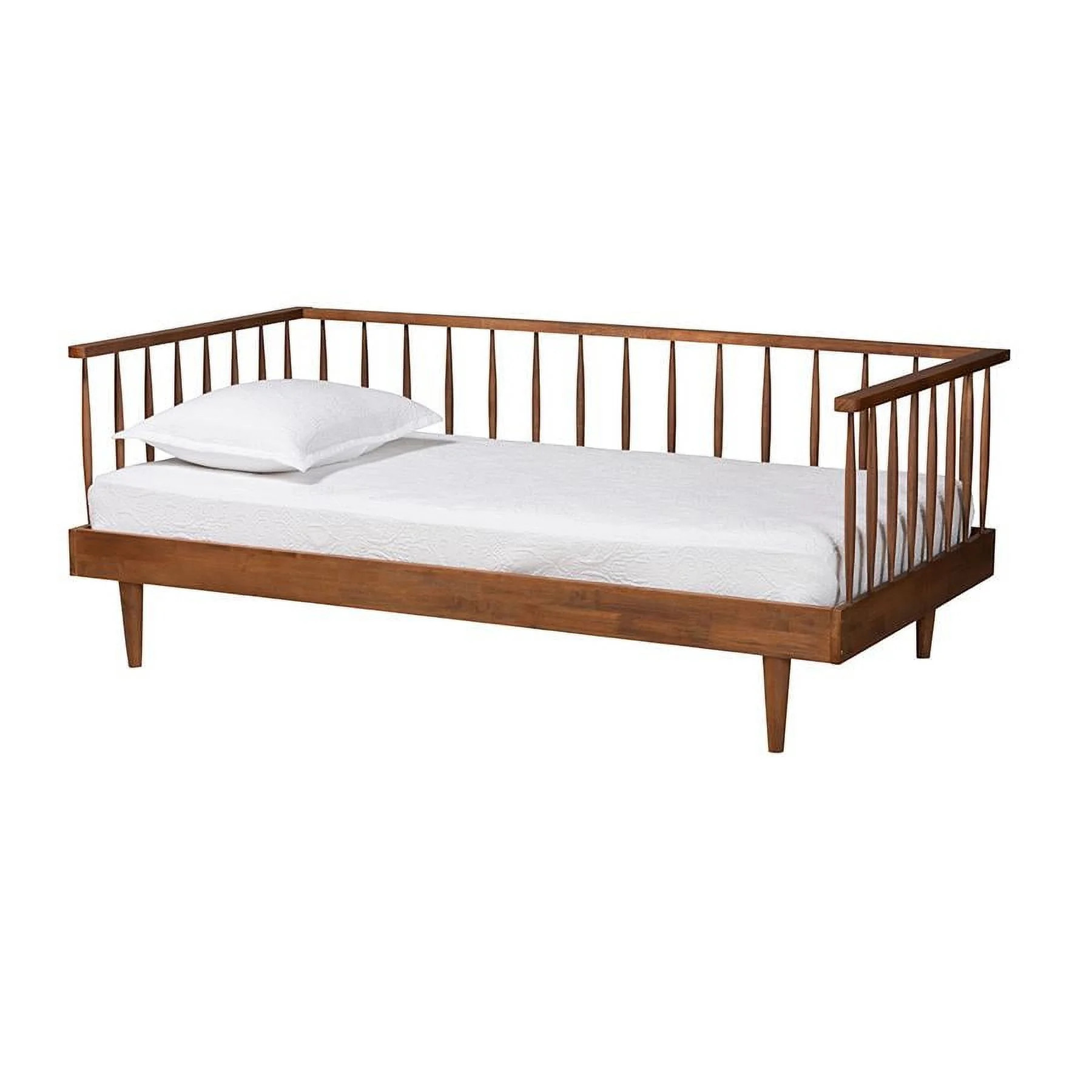 Baxton Studio Matilda Modern Ash Walnut Finished Wood Twin Size Daybed - Walmart.com | Walmart (US)