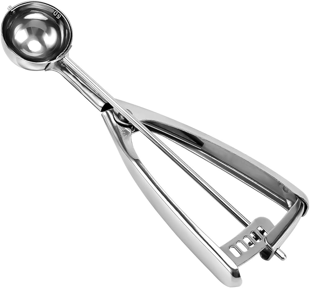 Small Cookie Scoop, 1 tablespoon Cookie Scoop For Baking, 1 13/32 inches / 36 mm Ball, 18/8 Stain... | Amazon (US)