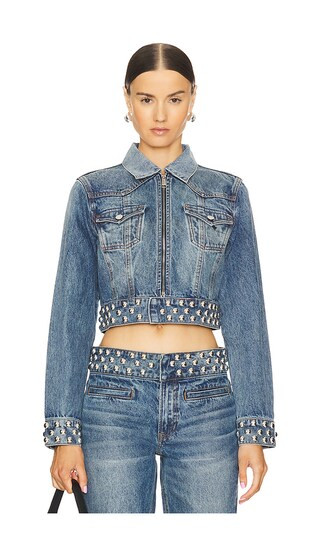 Drea Fitted Western Jacket in Nashville Suede | Revolve Clothing (Global)