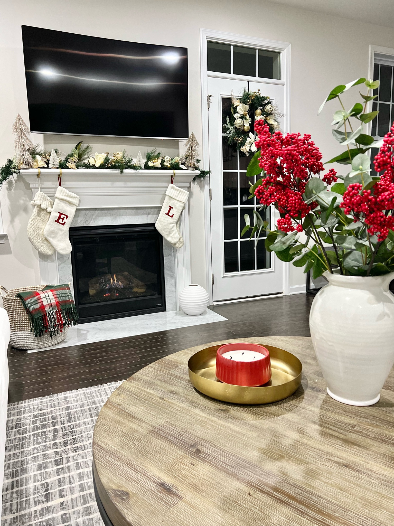 Finally getting into the Christmas spirit! Decor courtesy of Target and Amazon. 

#Christmas #christmasdecor #target #amazon #holidaydecor #stockings #reef #garland #throwblanket #christmastree 

#LTKSeasonal #LTKGiftGuide #LTKhome
