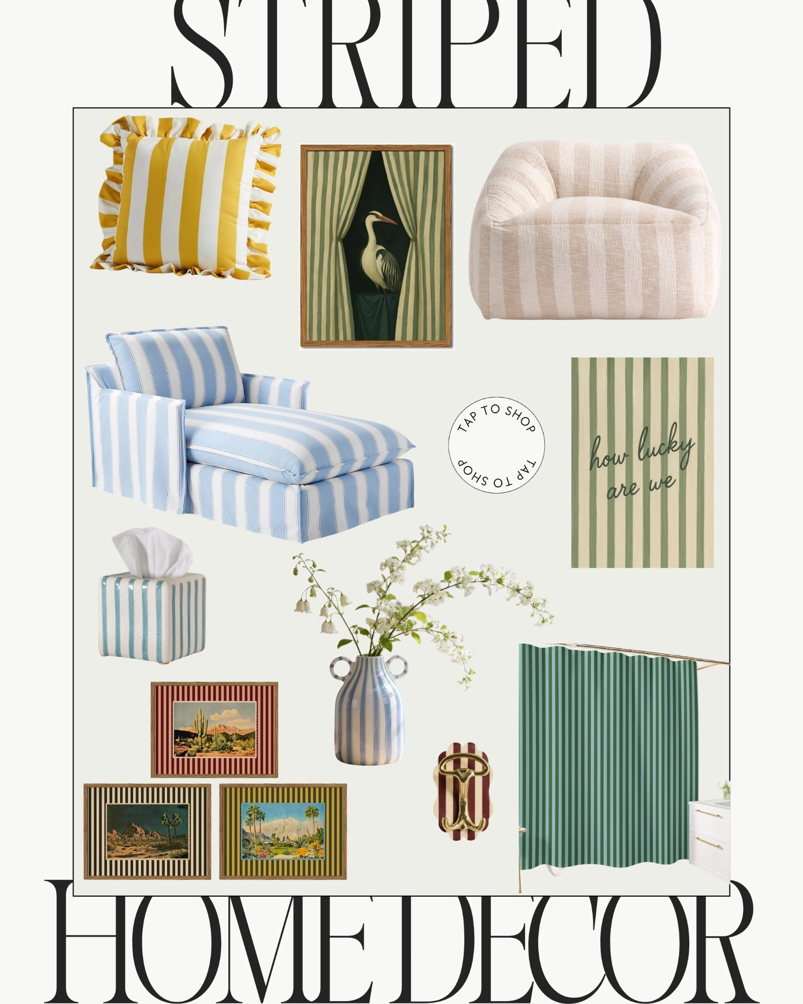 Stripe // striped home // striped decor // pastel decor // colorful home // home accents // spring home 

#LTKSeasonal #LTKHome