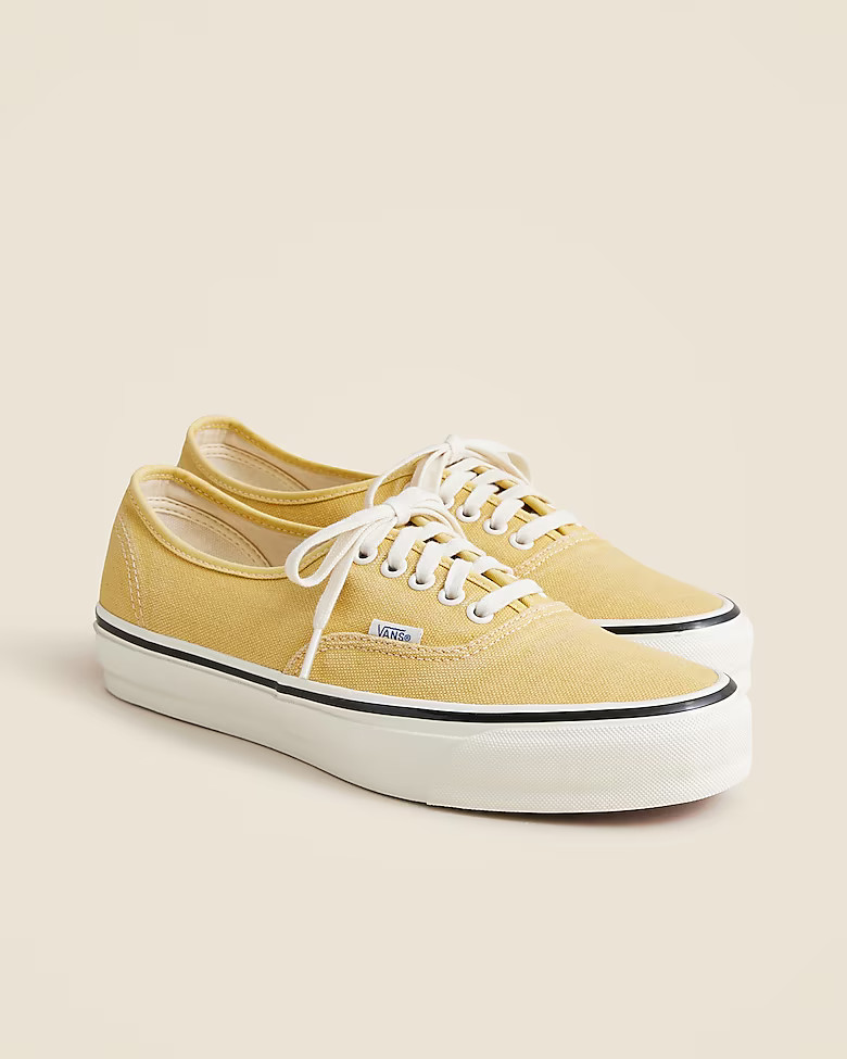 Vans® Premium Authentic unisex sneakers in washed canvas | J. Crew US