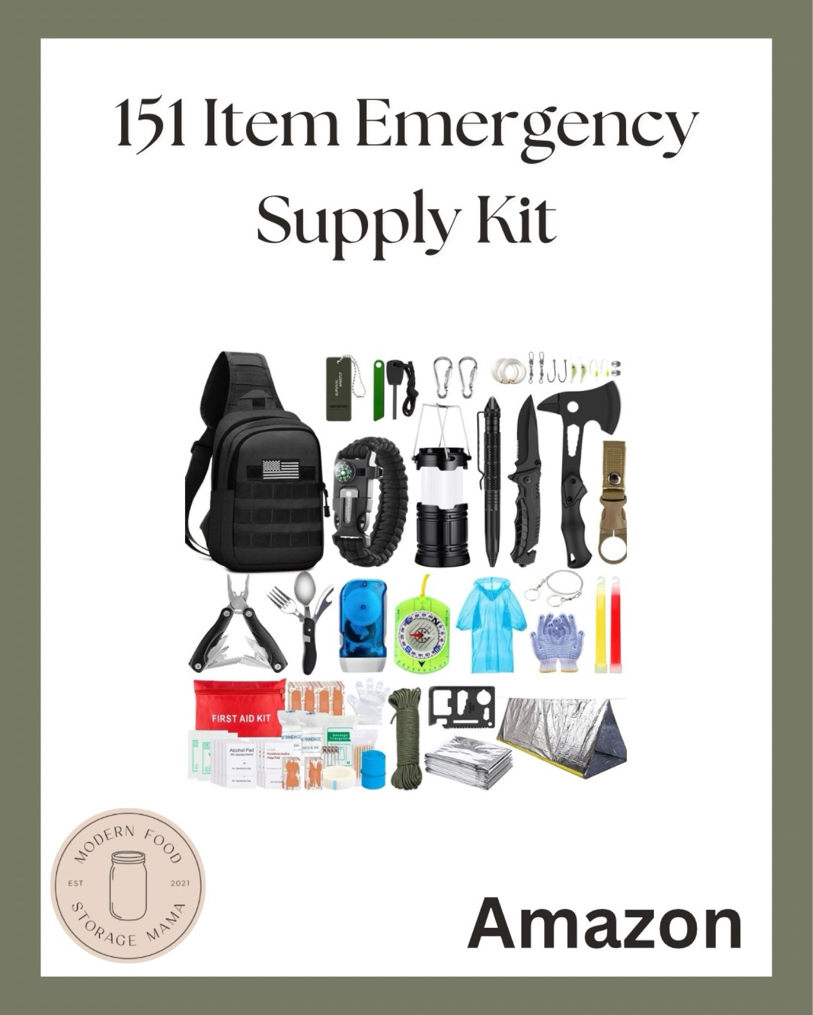 Are you wanting to put together 72-Hour Emergency Kits for you and your family? I can help you with this project. 

This affordable emergency kit comes with 151 Emergency Preparedness supplies 🙌🏼

#LTKTravel #LTKItBag #LTKHome