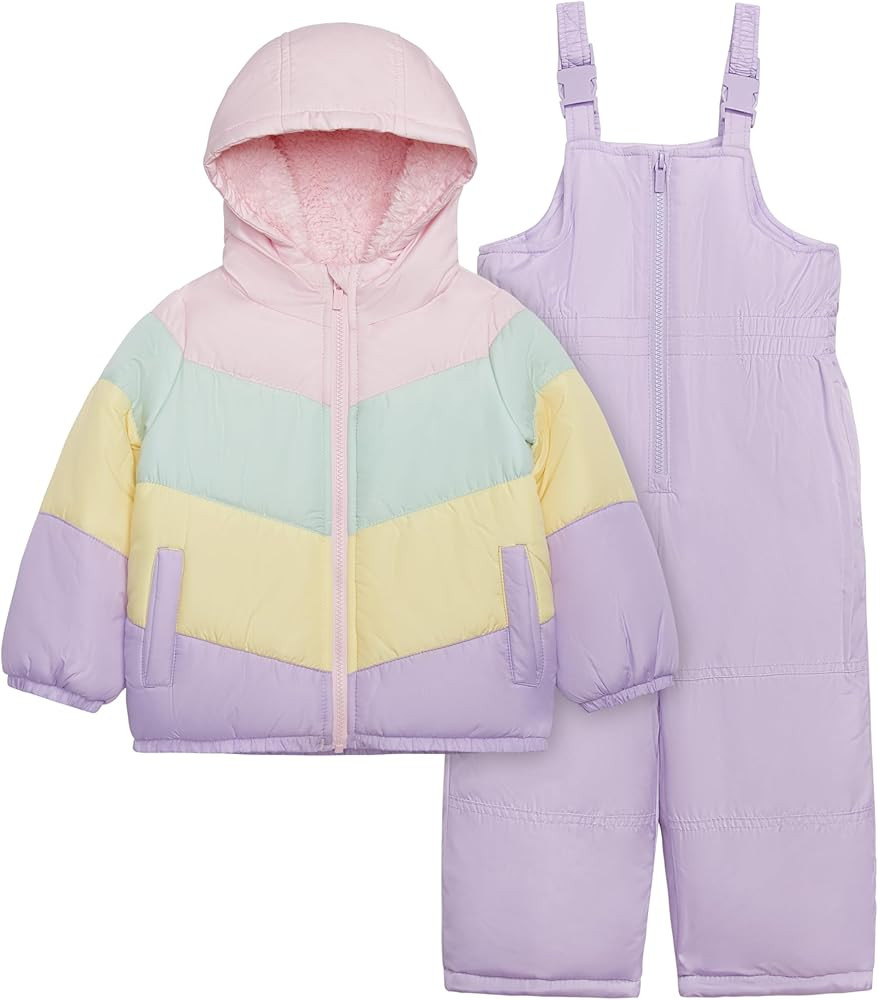 Carter's Girls' Toddler Heavyweight 2-Piece Snowsuit Set – Water Resistant Ski Jacket & Snow Bi... | Amazon (US)