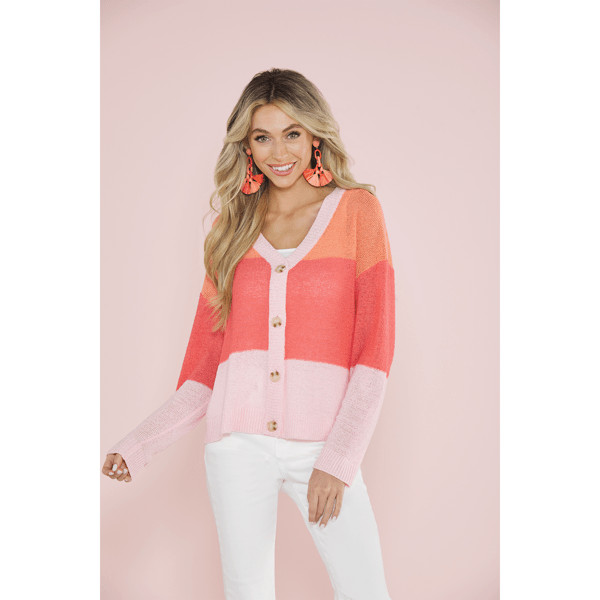 Barker Stripe Cardigan | Mud Pie