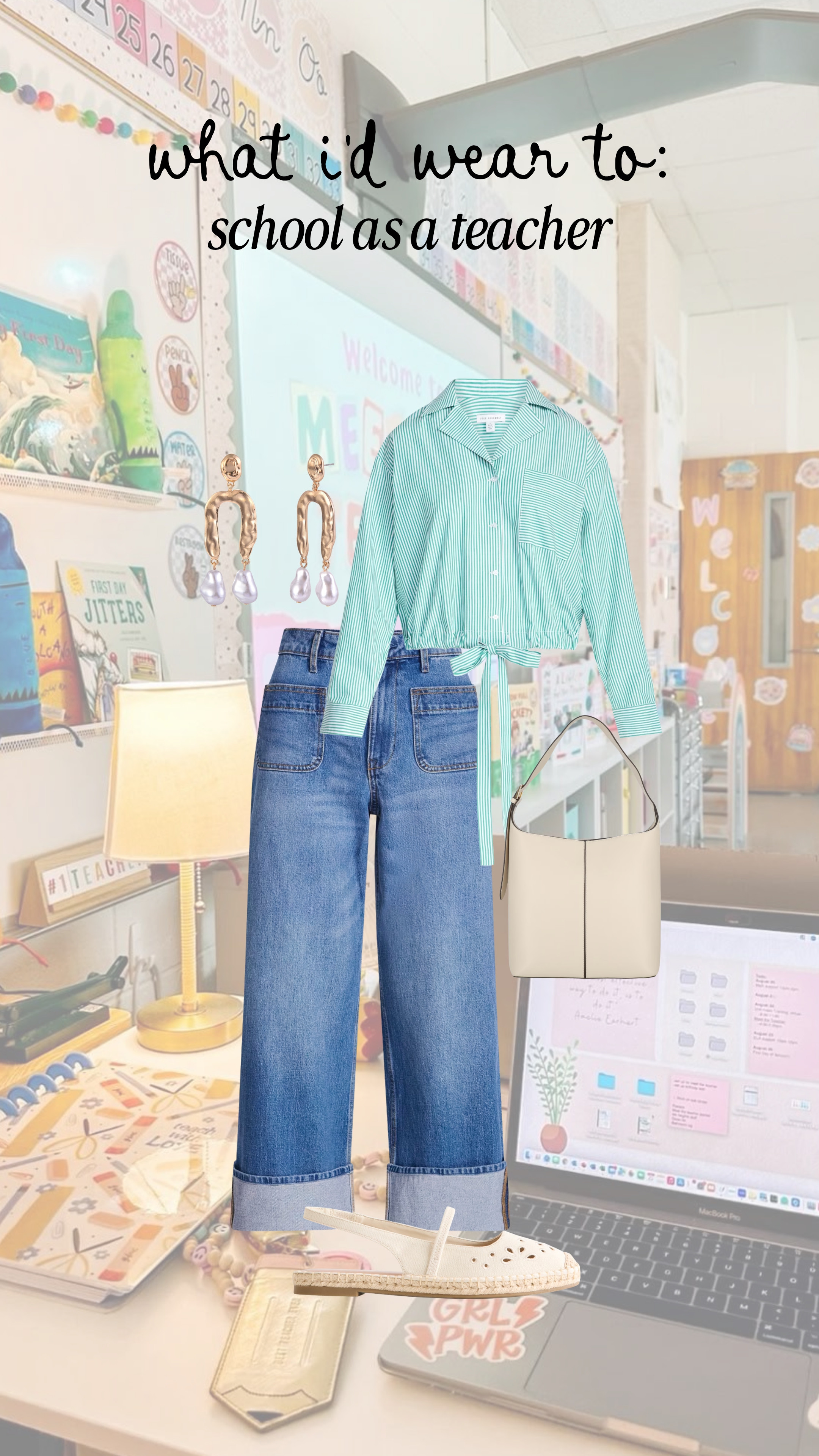 I love this teacher outfit! The sandals are the cutest!

cuffed jeans, anti-pooch outfot, work outfit 

 #LTKgrwm #LTKootd #LTKMidsize