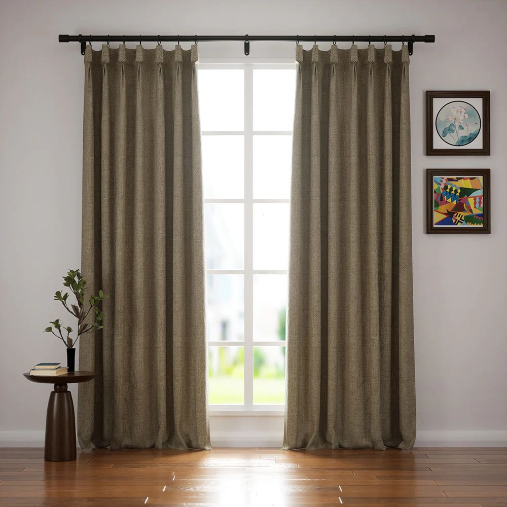 Lille Linen Curtains Drapes Pinch Pleated | Homerilla