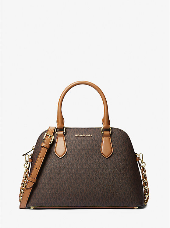 Veronica Medium Logo Dome Satchel | Michael Kors US