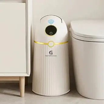 Self-Sealing & Self-Changing Trash Can, 2.7 Gallon Automatic Touchless Smart Bathroom Trash Can w... | Amazon (US)