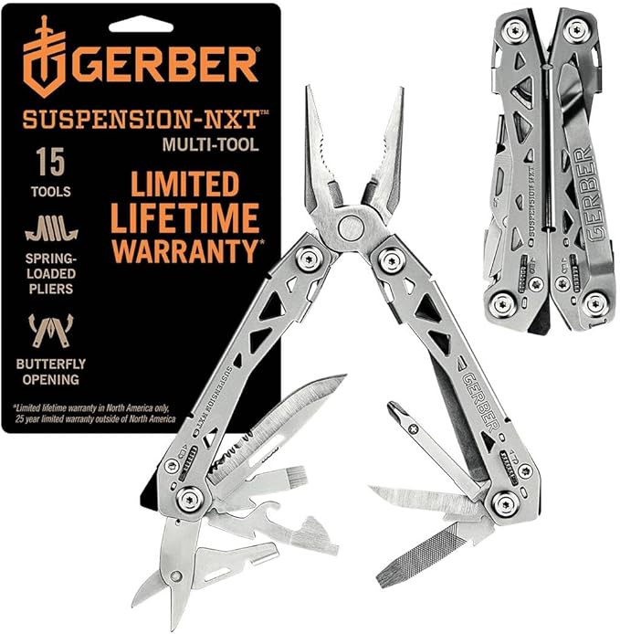 Gerber Gear Suspension-NXT 15-in-1 Multi-Tool Pocket Knife Set - EDC Gear and Equipment Multi-Too... | Amazon (US)