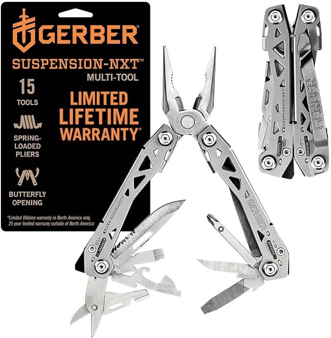 Gerber Gear Suspension-NXT 15-in-1 Multi-Tool Pocket Knife Set - EDC Gear and Equipment Multi-Too... | Amazon (US)
