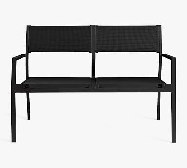 Fiji Metal &amp; Mesh Stackable 47" Loveseat | Pottery Barn (US)