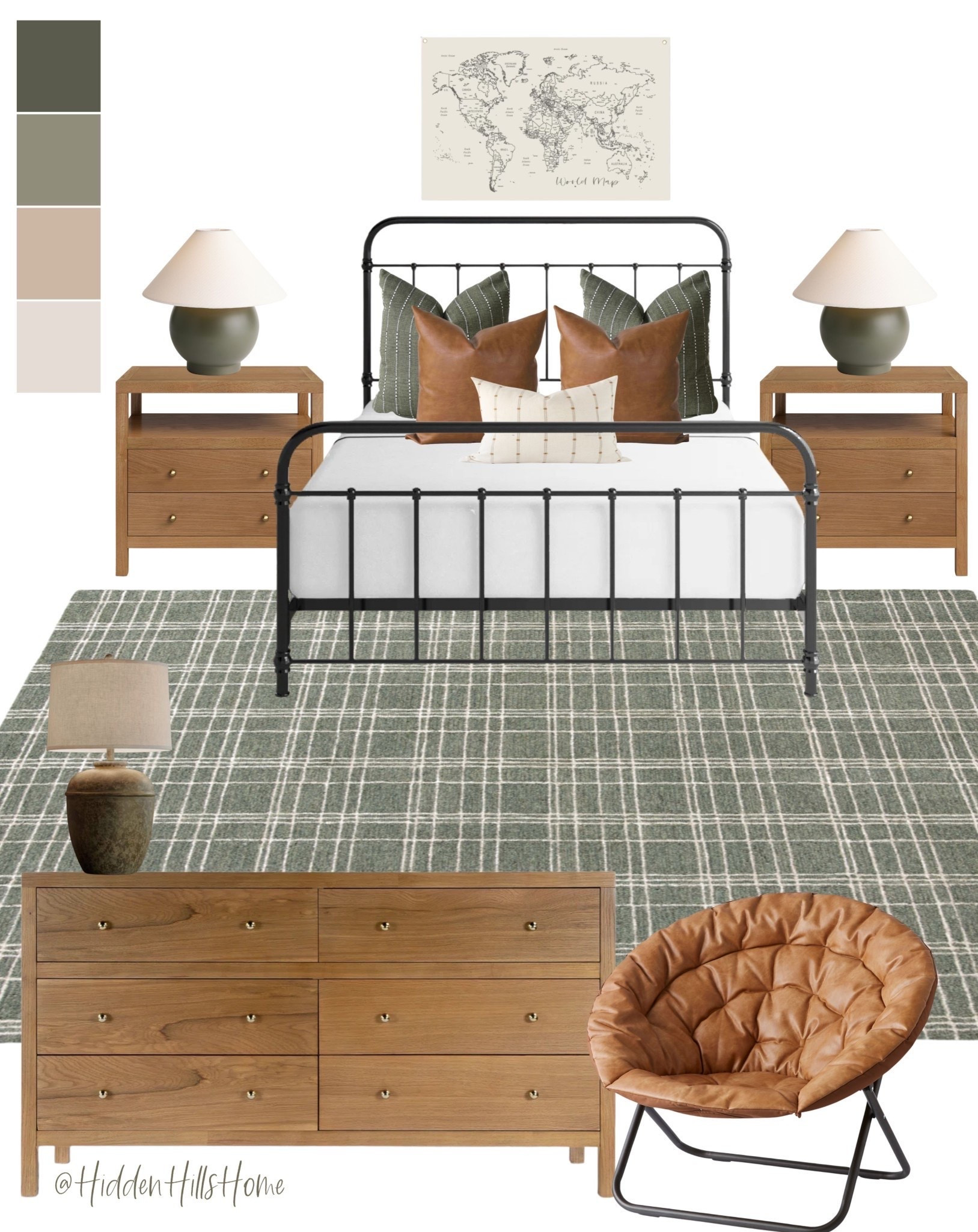 Boys bedroom decor mood board, boys room design, home decor ideas, masculine bedroom decor, boys room inspiration, green rug #teen

#LTKSaleAlert #LTKHome #LTKKids