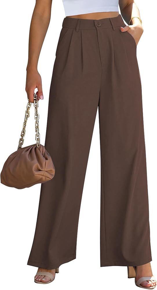 GRAPENT Wide Leg Pants, Dressy Pants, Flowy Trousers | Amazon (US)