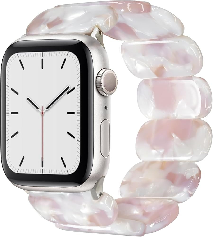 Heesch Tortoise Stretchy Watch Band Compatible with Apple Watch Serise Ultra/SE/8/7/6/5/4/3/2/1, ... | Amazon (US)