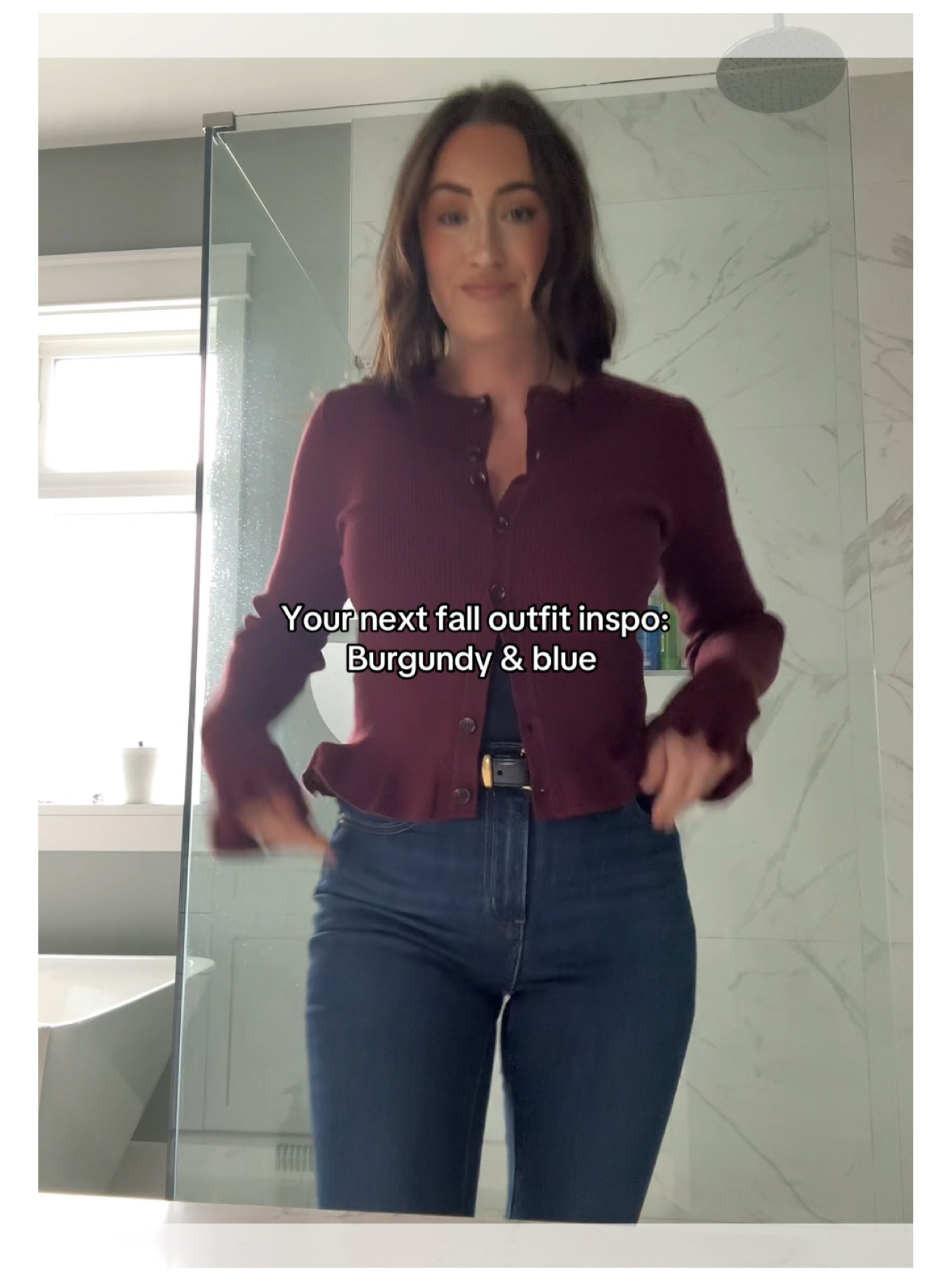 Small if burgundy cardigan 

#LTKcanada #LTKfall #LTKstyletip