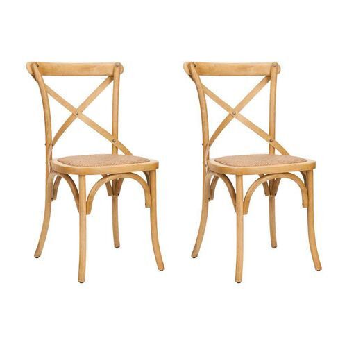 Natural Bonnie Side Chairs, Pair | One Kings Lane