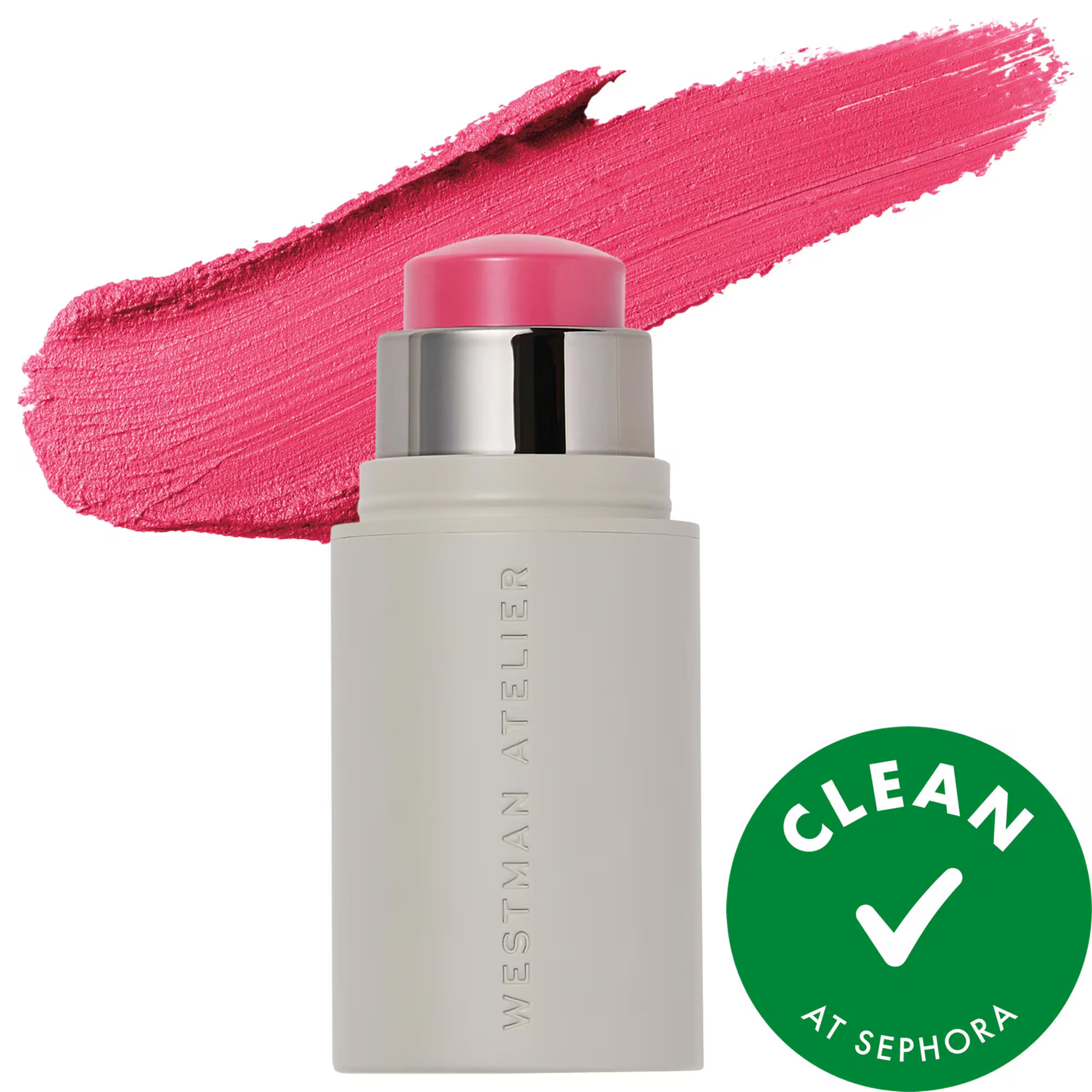 Westman Atelier Mini Petite Baby Cheeks Lip + Cheek Cream Blush Stick Poppet 0.09 oz/2.5 g | Sephora (US)