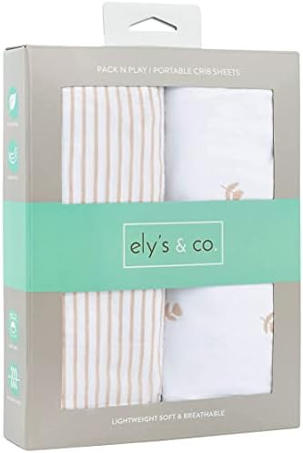 Ely's & Co. Pack N - Juego de sábanas de 100% algodón de jersey, paquete de 2 unidades, tulipan... | Amazon (US)
