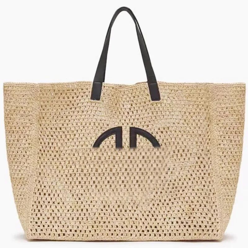 Woven Tote Bag Designer Straw Summer Beach Hollow Out Travel Women Handbag Lafite Grass Weaving L... | DHGate