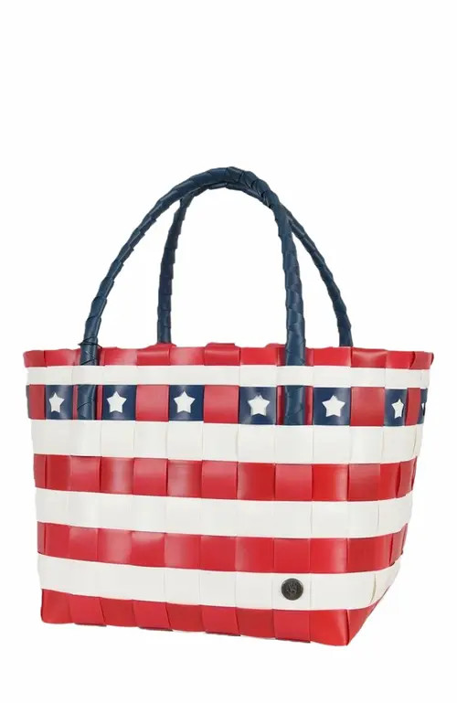 Handed By Paris Speciality Recycled Tote Bag in Americana at Nordstrom, Size Medium | Nordstrom