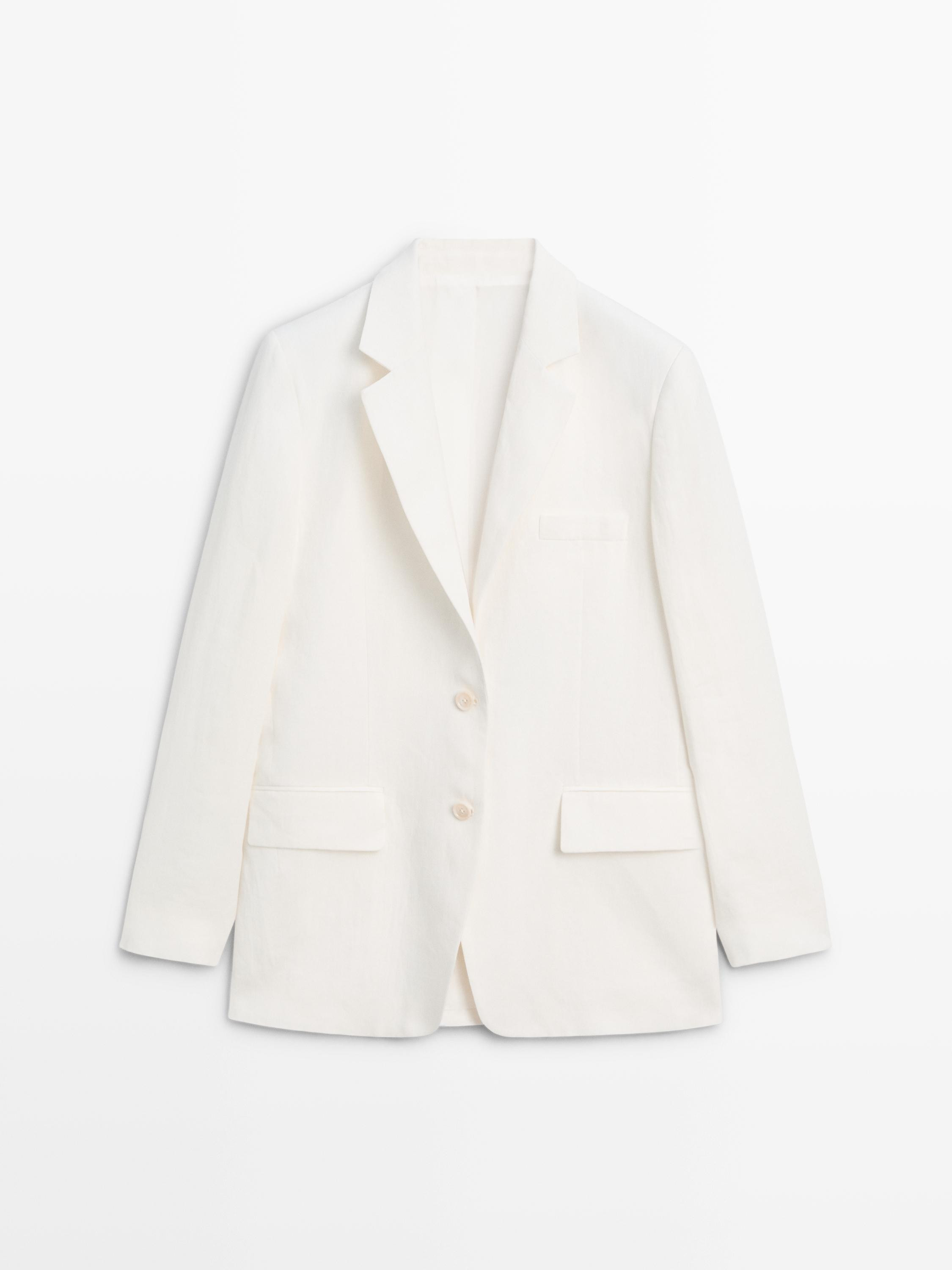 Linen suit blazer | Massimo Dutti US