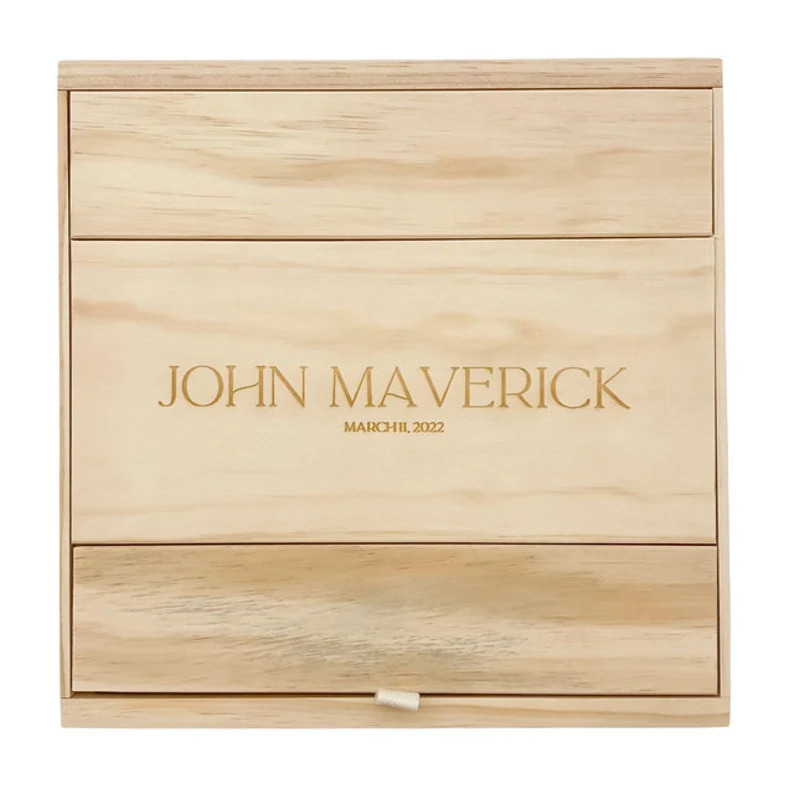 Large Baby BOY Keepsake Gift Box ONLY w/Name & Date (KIT) | Etsy (CAD)