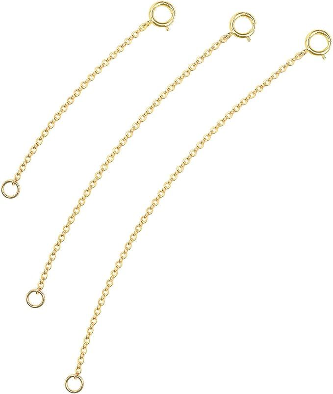 Necklace Extender, Necklace Extenders Gold Chain Extenders for Necklaces Gold Necklace Extender S... | Amazon (US)