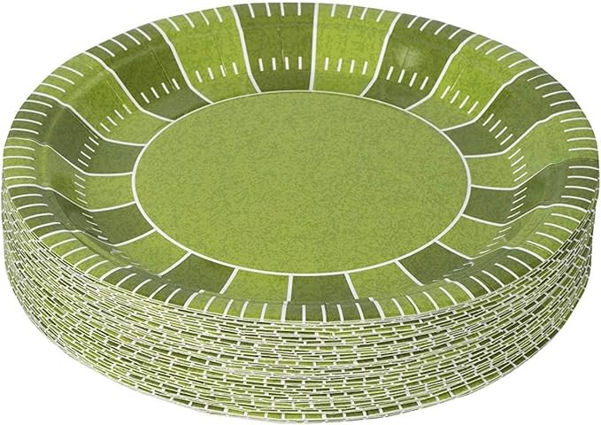 Hammont Football Plates - 7" Round Disposable Foot Ball Plates - Super Bowl Themed Decorations - ... | Amazon (US)