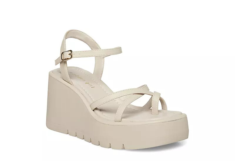 Madden Girl Womens Vaultt Wedge Sandal - Taupe | Rack Room Shoes