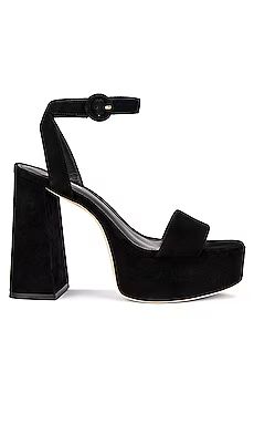 Larroude Dolly Sandal in Black from Revolve.com | Revolve Clothing (Global)