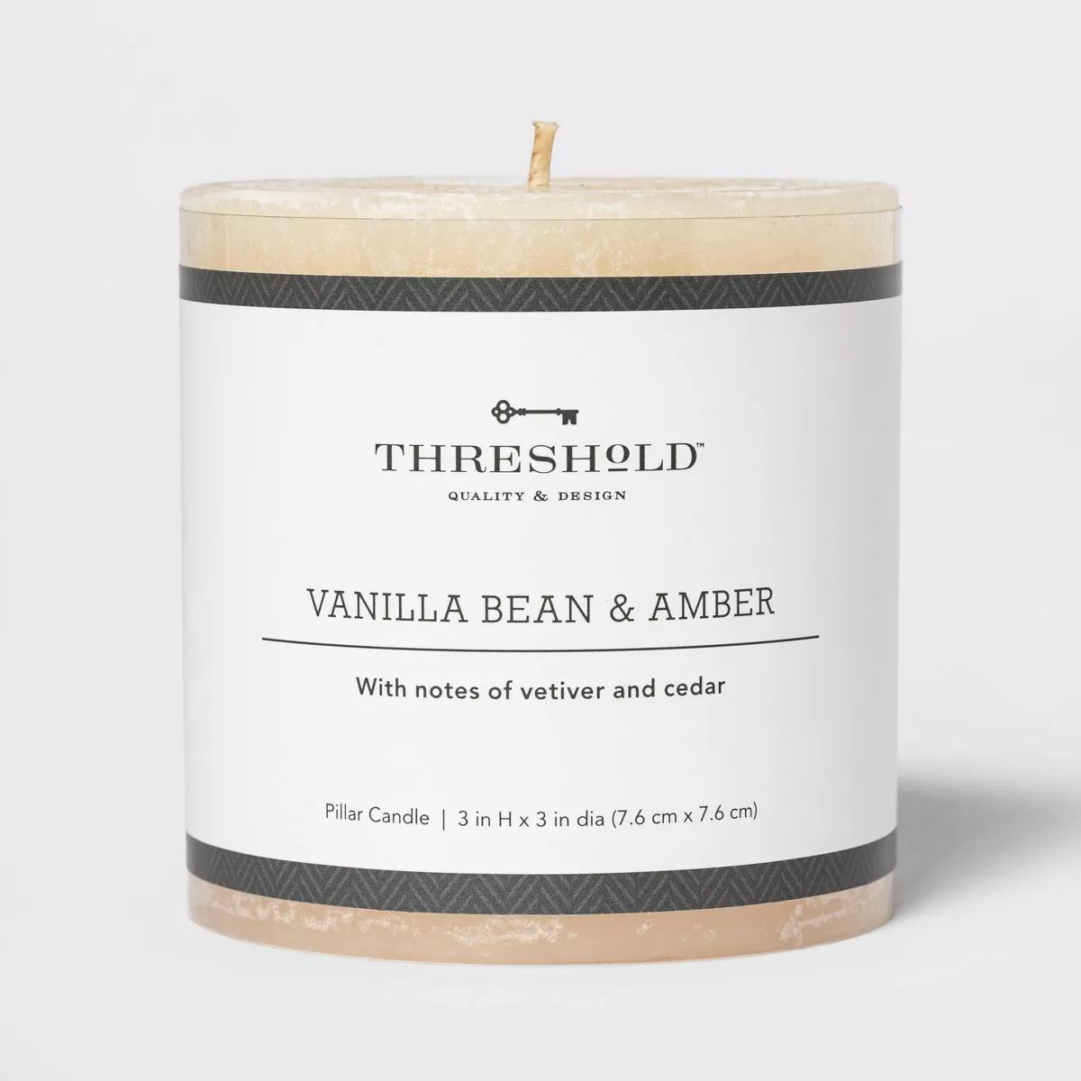 Pillar Vanilla Bean and Amber Candle - Threshold™ | Target