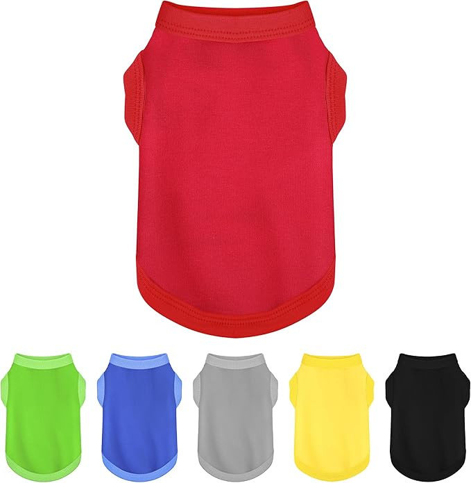 Elevate Your Dog's Fashion Quotient with Colorful and Breathable Sleeveless Cotton Shirts! Perfec... | Amazon (US)