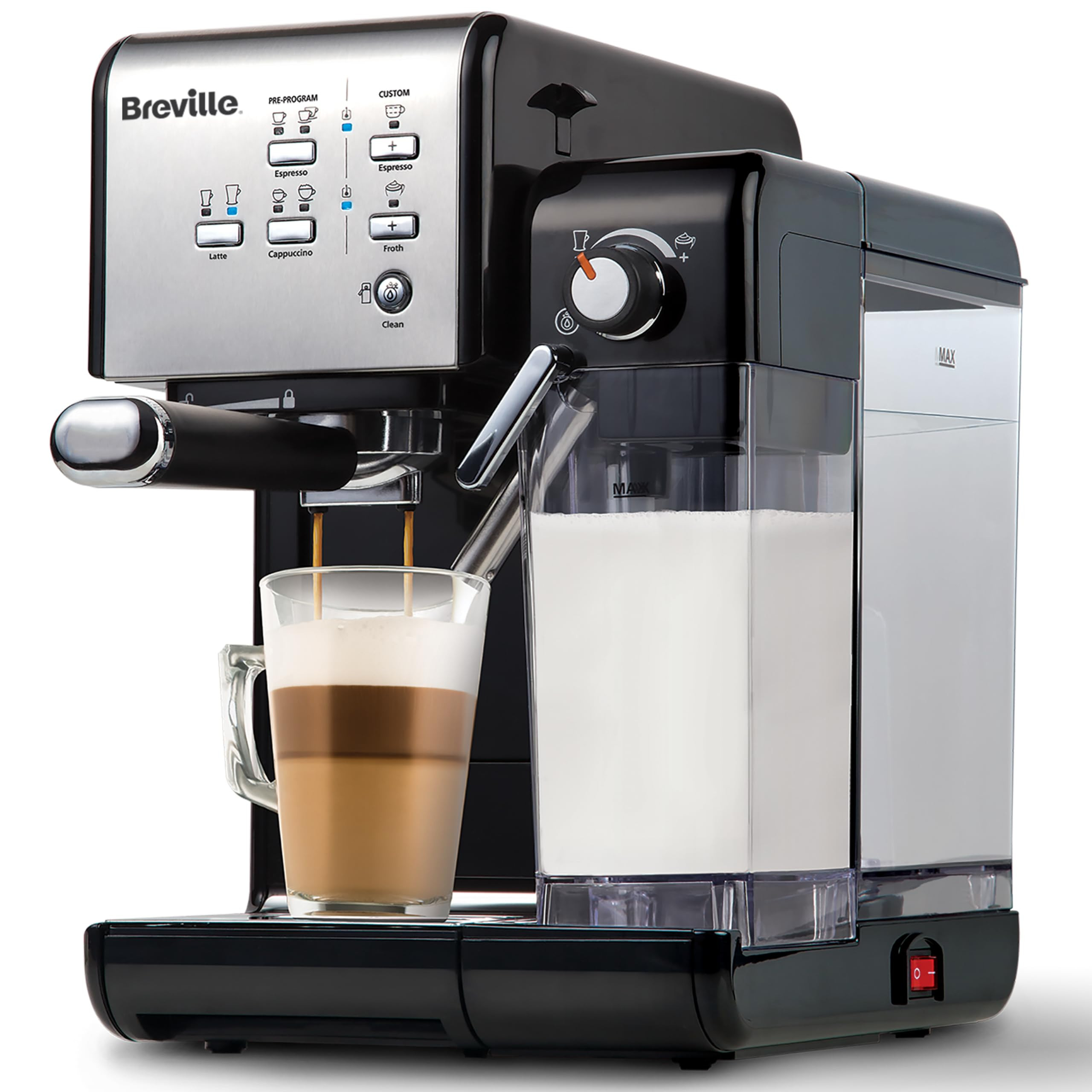 Breville One-Touch CoffeeHouse Coffee Machine | Espresso, Cappuccino & Latte Maker | 19 Bar Itali... | Amazon (UK)