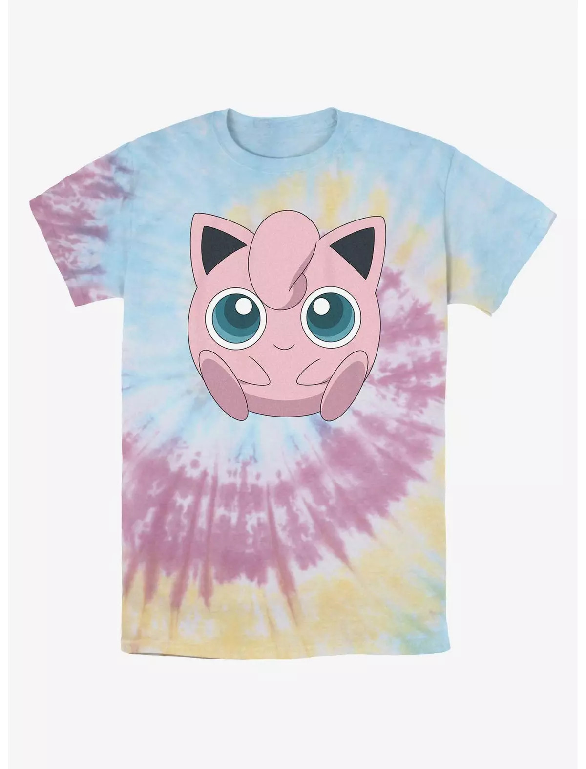 Pokemon Jigglypuff Face Tie-Dye T-Shirt | Hot Topic