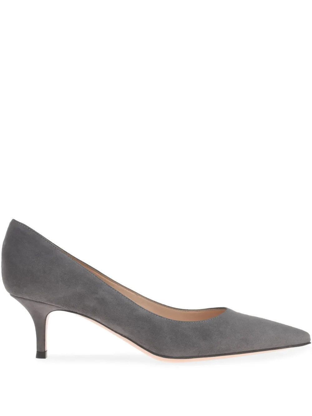 Gianvito Rossi 55mm leather pumps - Grey | Farfetch Global