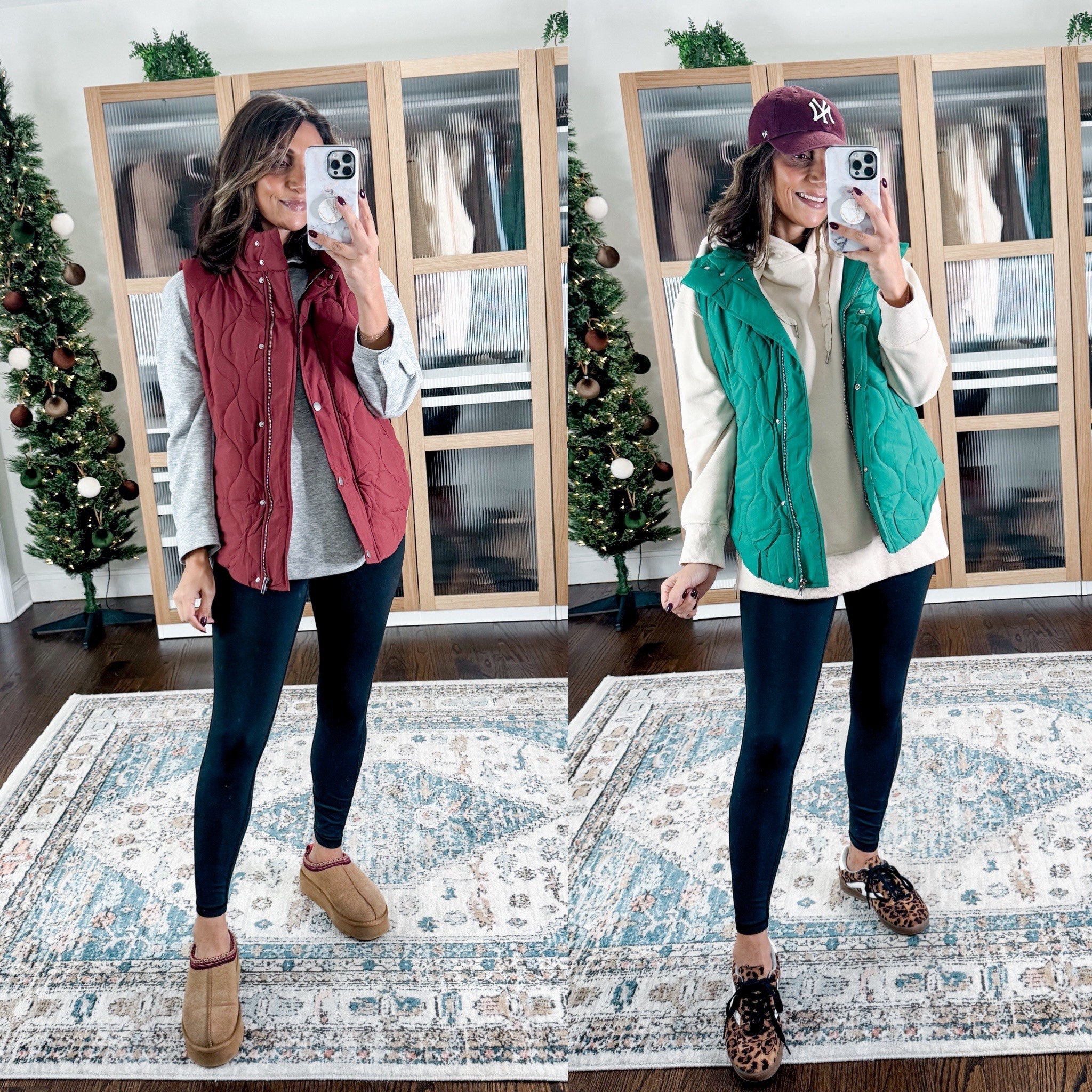 Causal holiday outfits 
Amazon vest
Amazon sweatshirt 

#LTKOver40 #LTKHoliday