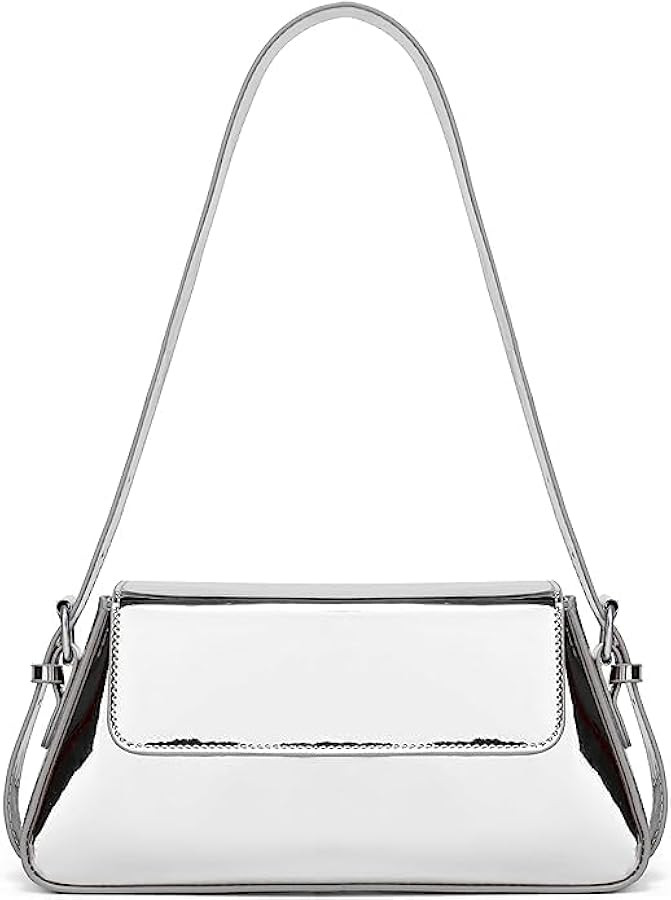 Evening Y2k Silver Hobo Purse Women Sparkly Silver Purse Satchel Metallic Tote Handbag Clutch Sho... | Amazon (US)