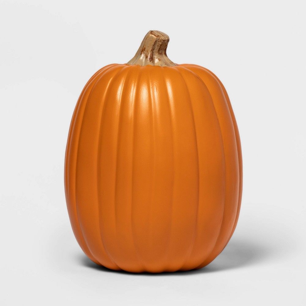 Halloween 13"" Carvable Faux Halloween Pumpkin Orange - Hyde & EEK! Boutique | Target