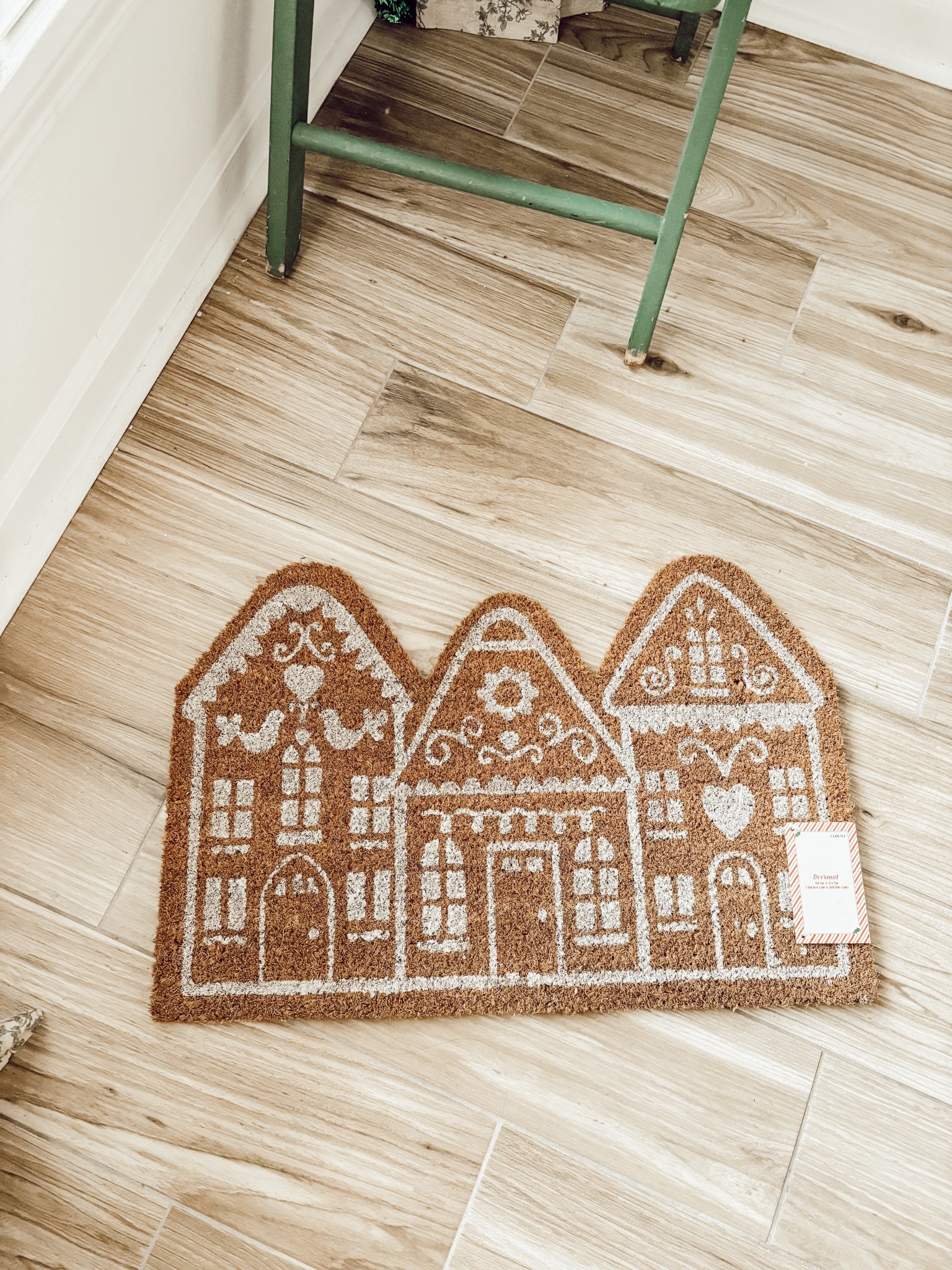 It’s giving Anthro on a budget. 😍
$5 gingerbread doormat in the Target dollar spot! 

#LTKHome #LTKFindsUnder50 #LTKSeasonal