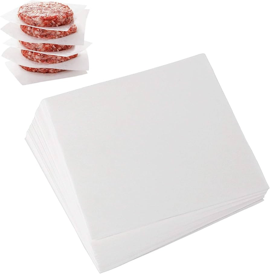 Square Patty Paper 4x4 Inch, Set of 300, Non Stick Patty Paper Sheets for Burger Press, Patty Ser... | Amazon (US)