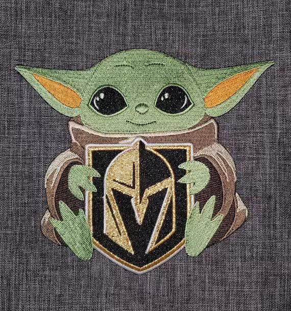 Golden Knights Baby Yoda with Primary Logo | Etsy (US)