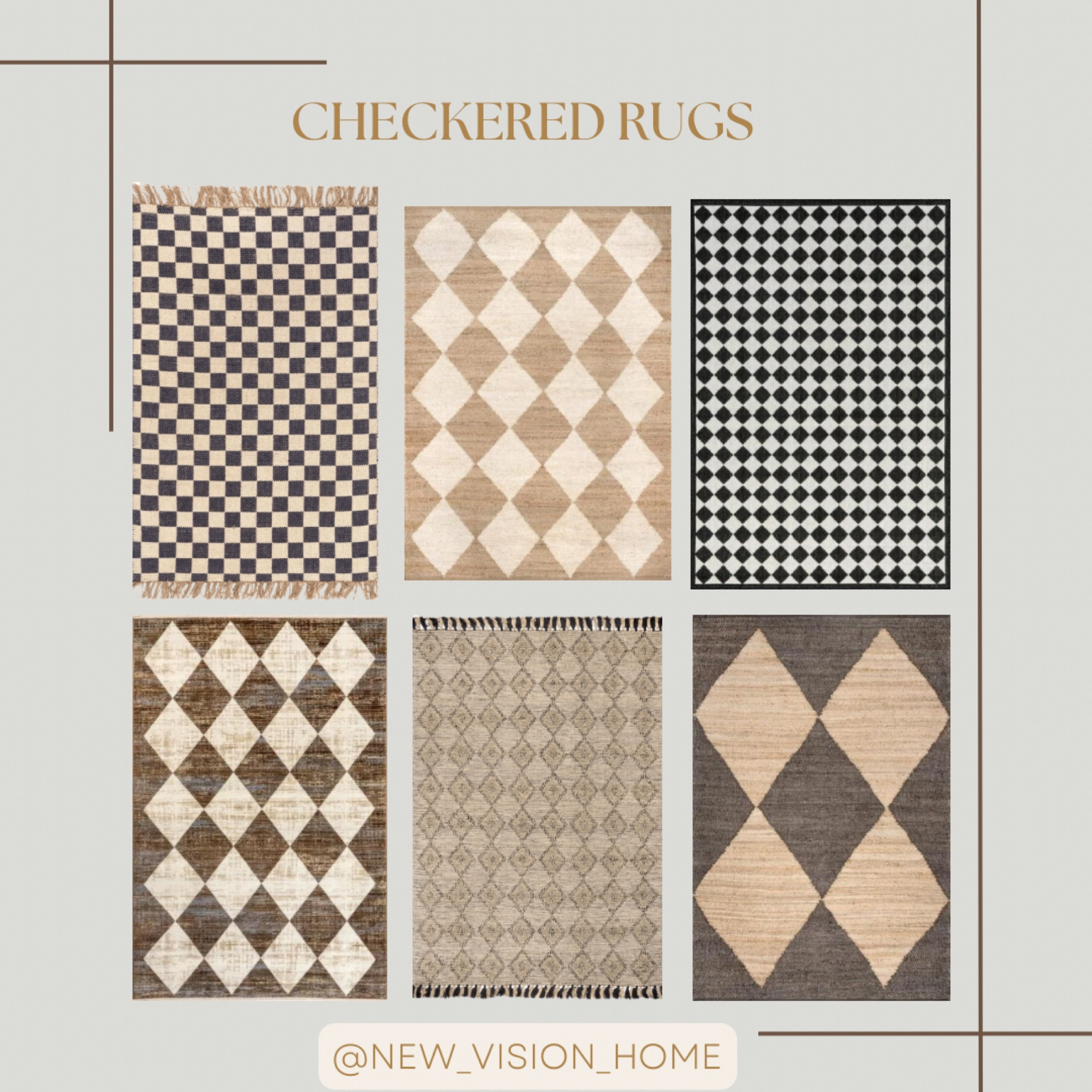 Checkered rugs are great to add some fun dimension to any space. Love using them for entrance, foyer as well. 

Brown checkered rug, black and white checkered rug. Entrance rug. Runner.  Checkered. Interior design. Home decor.  Decor pieces  

#LTKhome #LTKSeasonal #LTKFind