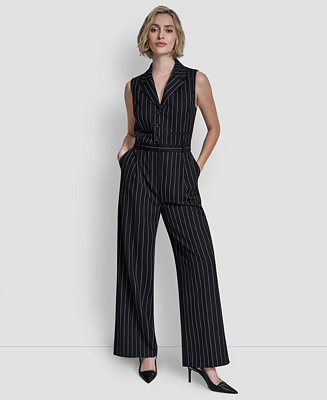 Women's Collared Wide Leg Jumpsuit | Macy's