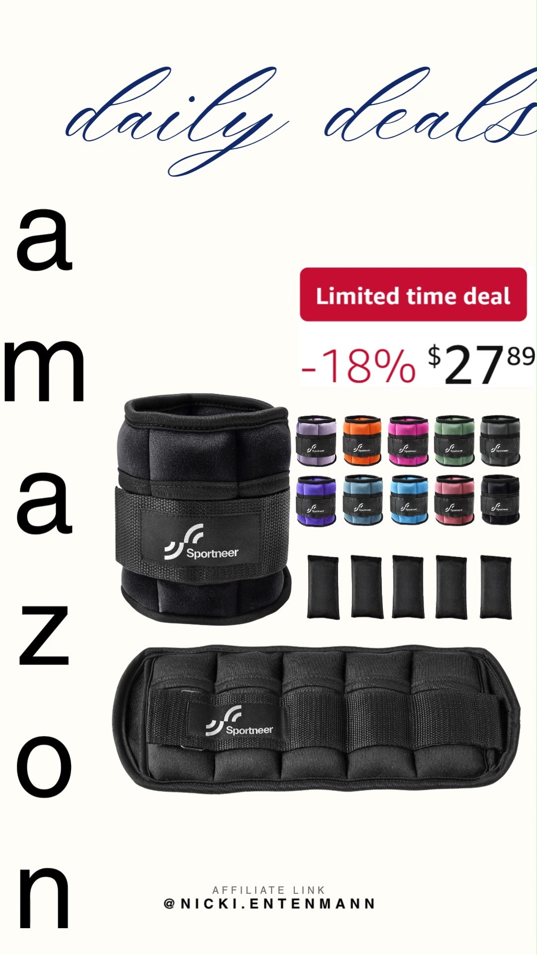 Add intensity with Sportneer Adjustable Ankle Weights crafted for strength and endurance. Perfect for workouts, they blend durability, versatility, and confidence seamlessly. #sportneer #ankleweights #fitnessgear #workouttools #gymessentials #strengthtraining #homeworkout #fitnesstools #amazonfinds #shoppingdeal 🏋️‍♀️🔥💪 

 #LTKActive #LTKHome #LTKSaleAlert