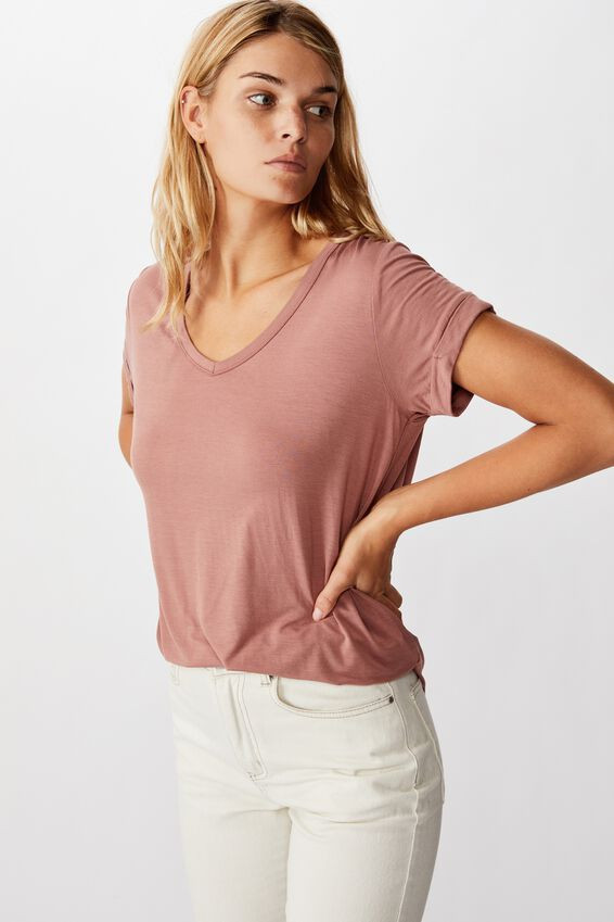 Karly Short Sleeve V Neck Top | Cotton On (ANZ)