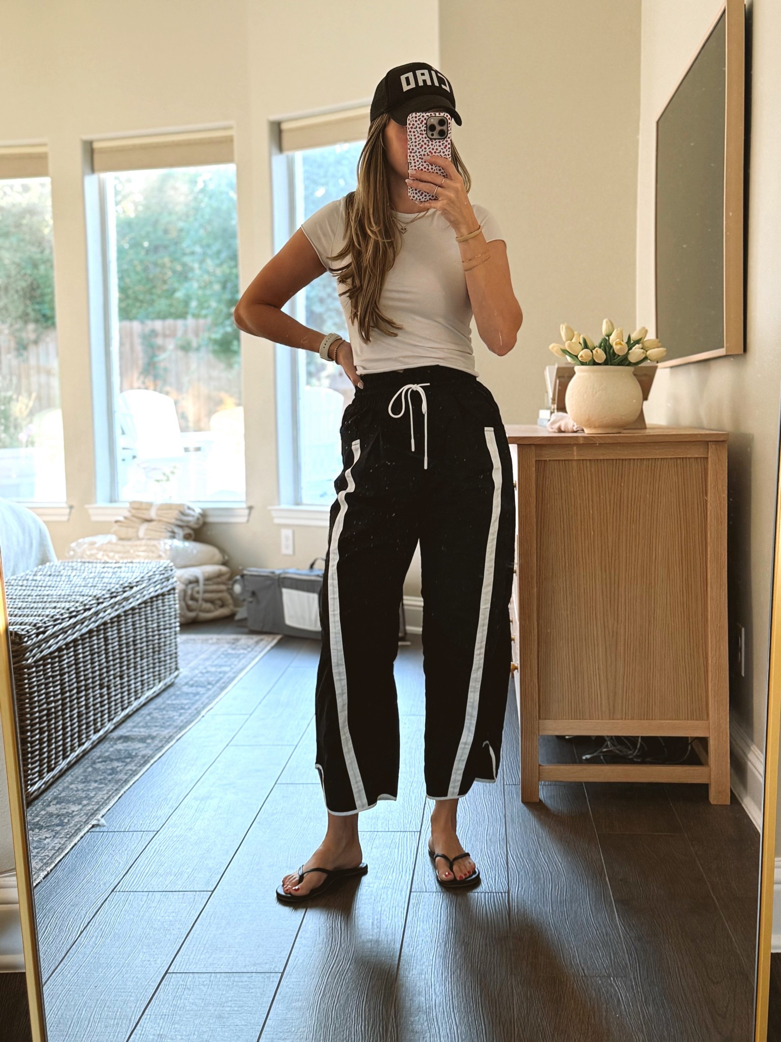 Casual outfit of the day for running errands. Love these windbreaker pants and this is my favorite plain white tshirt. Wearing a small in both!

#LTKActive #LTKStyleTip #LTKSaleAlert
