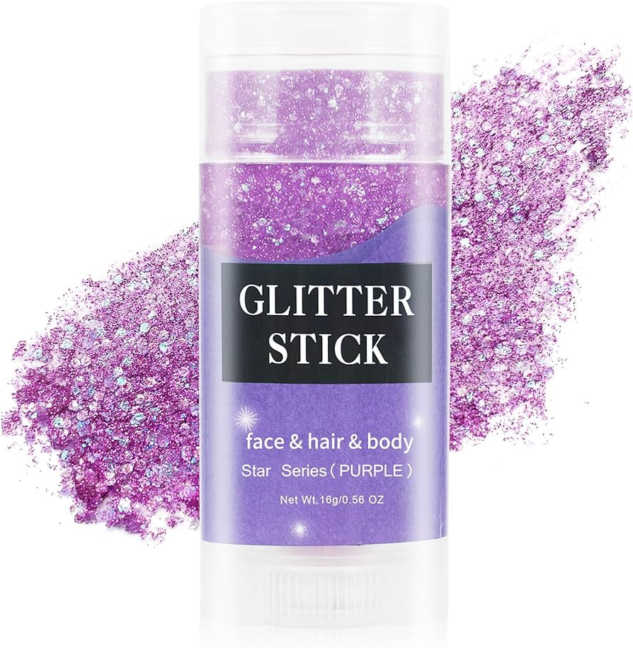 purple body glitter stick | Amazon (US)