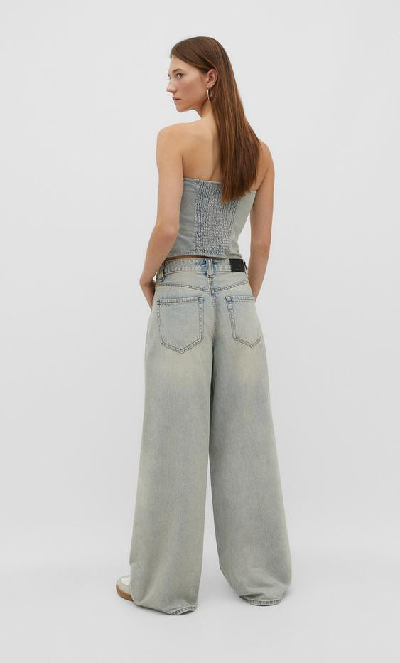 Super wide-leg jeans | Stradivarius (UK)