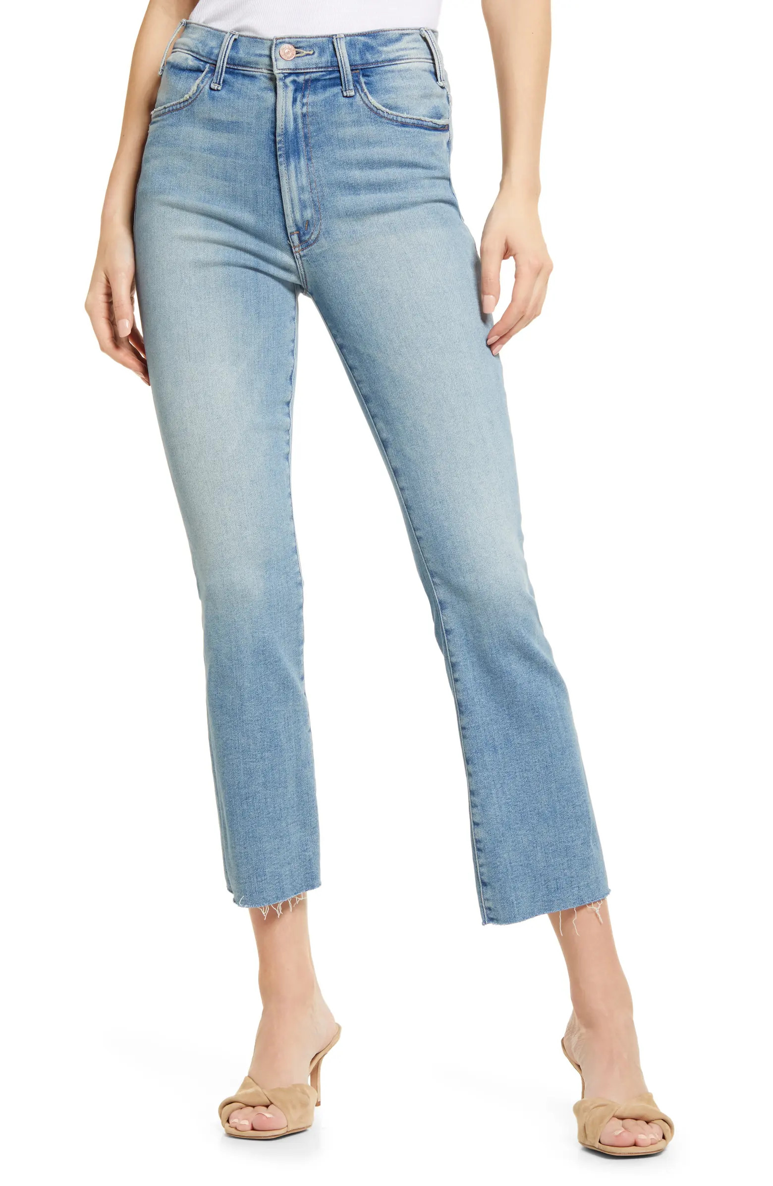The Hustler High Waist Ankle Fray Jeans | Nordstrom